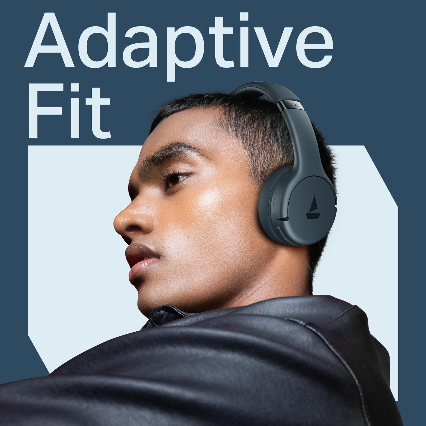 Wavex boAt Rockerz 411 (2025 Launch), 40Ms Low Latency, 40Hrs Battery, 40Mm Drivers, Enx Tech, Integrated Controls, V5.4 Bluetooth Headphones, Wireless Over Ear Headphone with Mic (Active Black)
