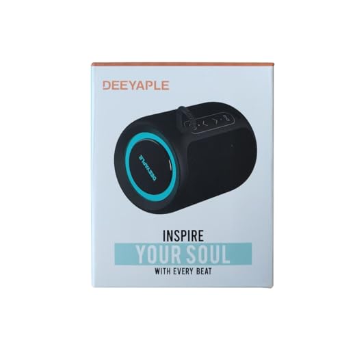 Bluetooth Speaker Wireless,IP67 Waterproof & Dustproof Portable Speaker with Lights,15W Loud Stereo Sound, 2500mAh Battery All Day Playtime, TWS Pairing, BT5.3, Home/Party/Outdoor/Beach (Black)