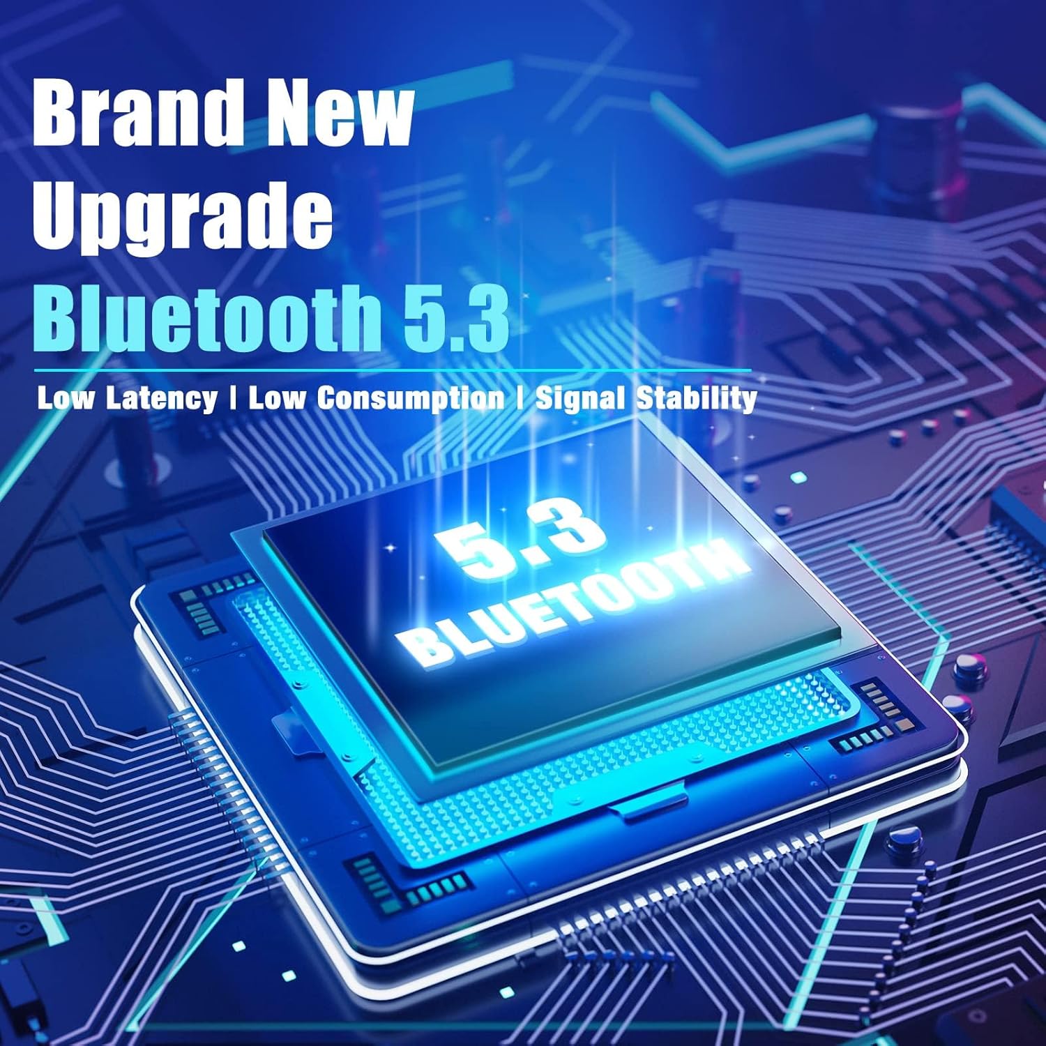 BERIBES Bluetooth Headphones Over Ear, 65H Playtime and 6 EQ Music Modes Wireless Headphones with Microphone, HiFi Stereo Foldable Lightweight Headsets, Deep Bass for Home Office Cellphone PC Ect.